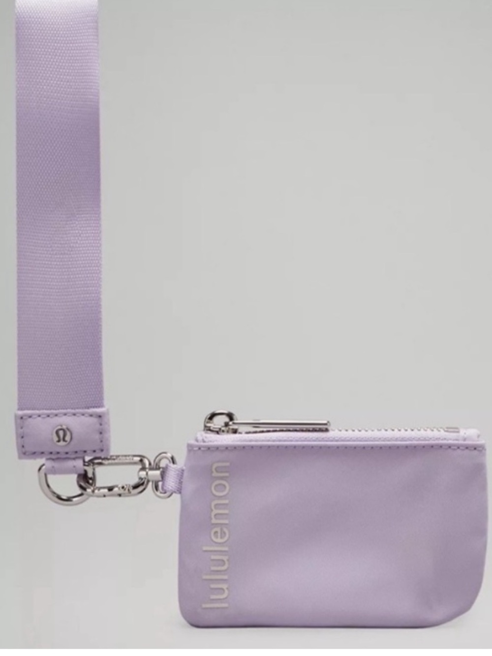 lululemon athletica Dual Zip Pouch Lavender purple wallet coin purse bag - Picture 3 of 4